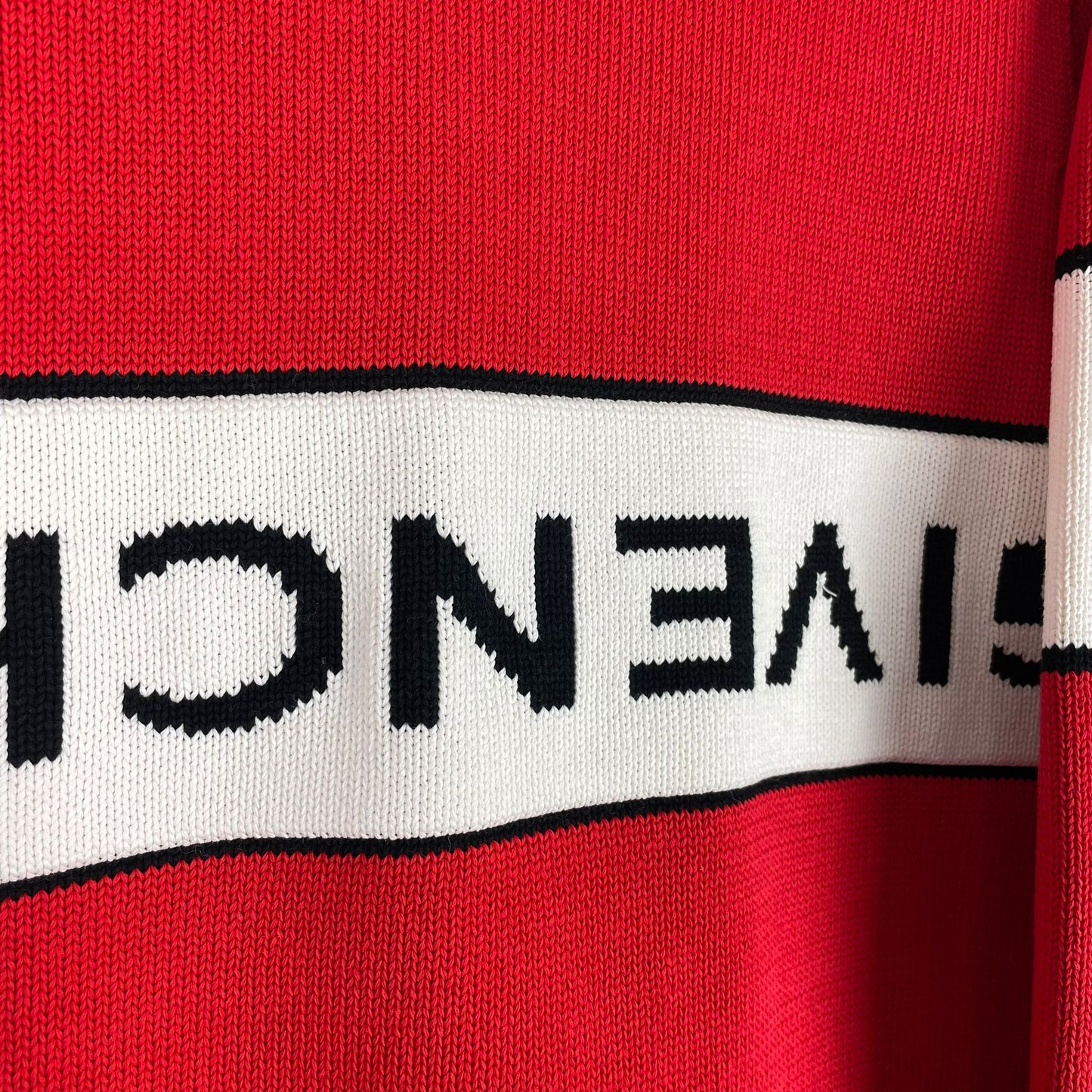Givenchy Red Reverse Logo Sweatshirt