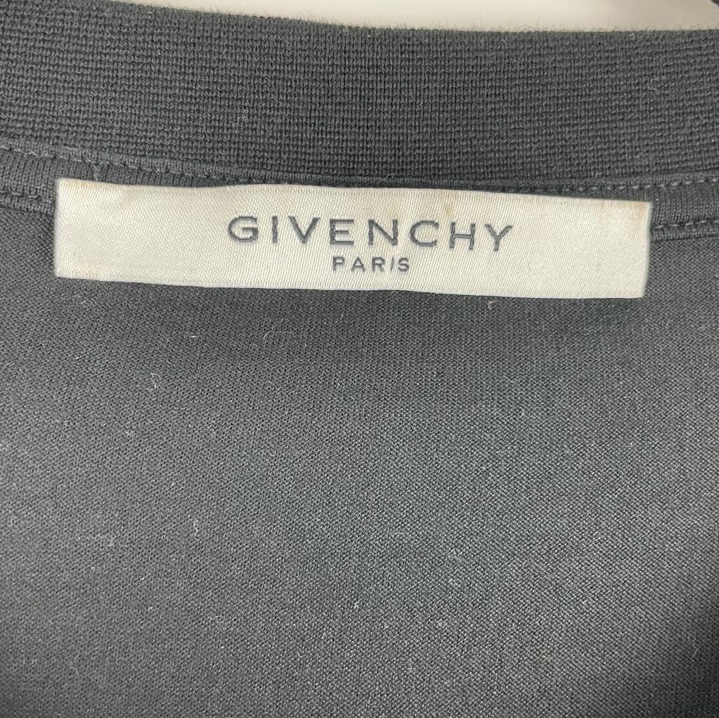GIVENCHY Black/Navy/Red Towelling Logo T-Shirt