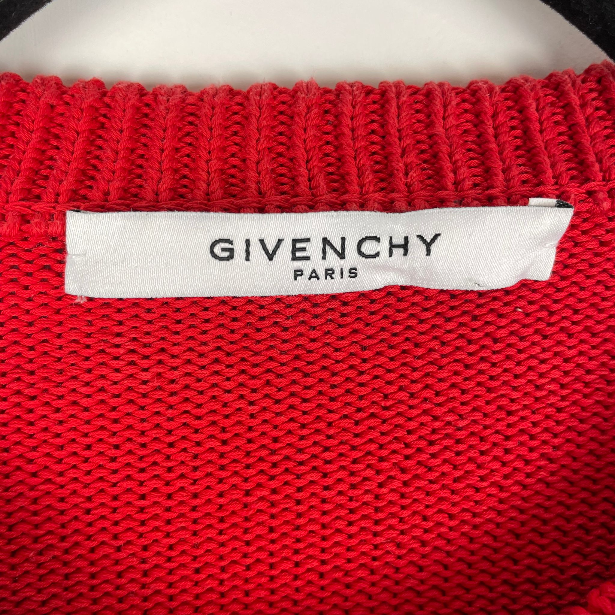 Givenchy Red Reverse Logo Sweatshirt