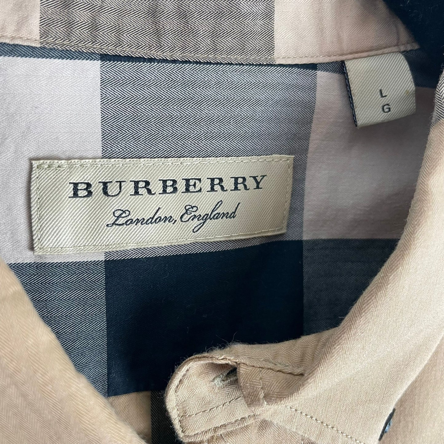 Burberry Thornaby House Check Cotton Blend Shirt