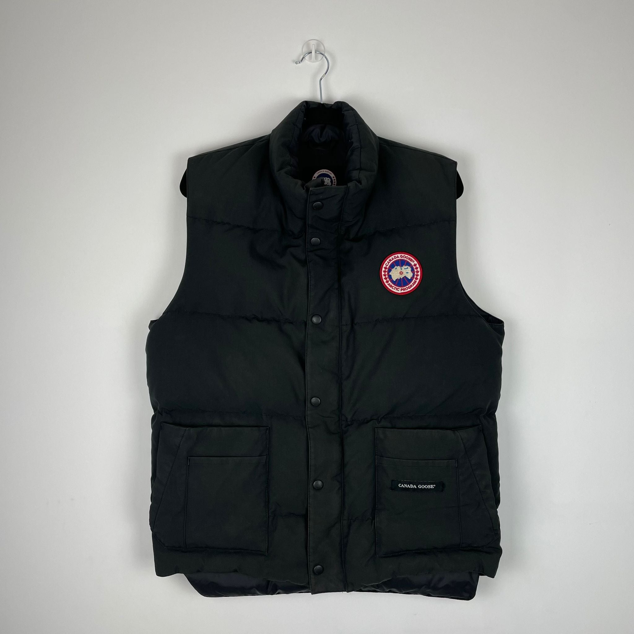 Canada Goose Black Freestyle Gilet Sourced By Thatcher