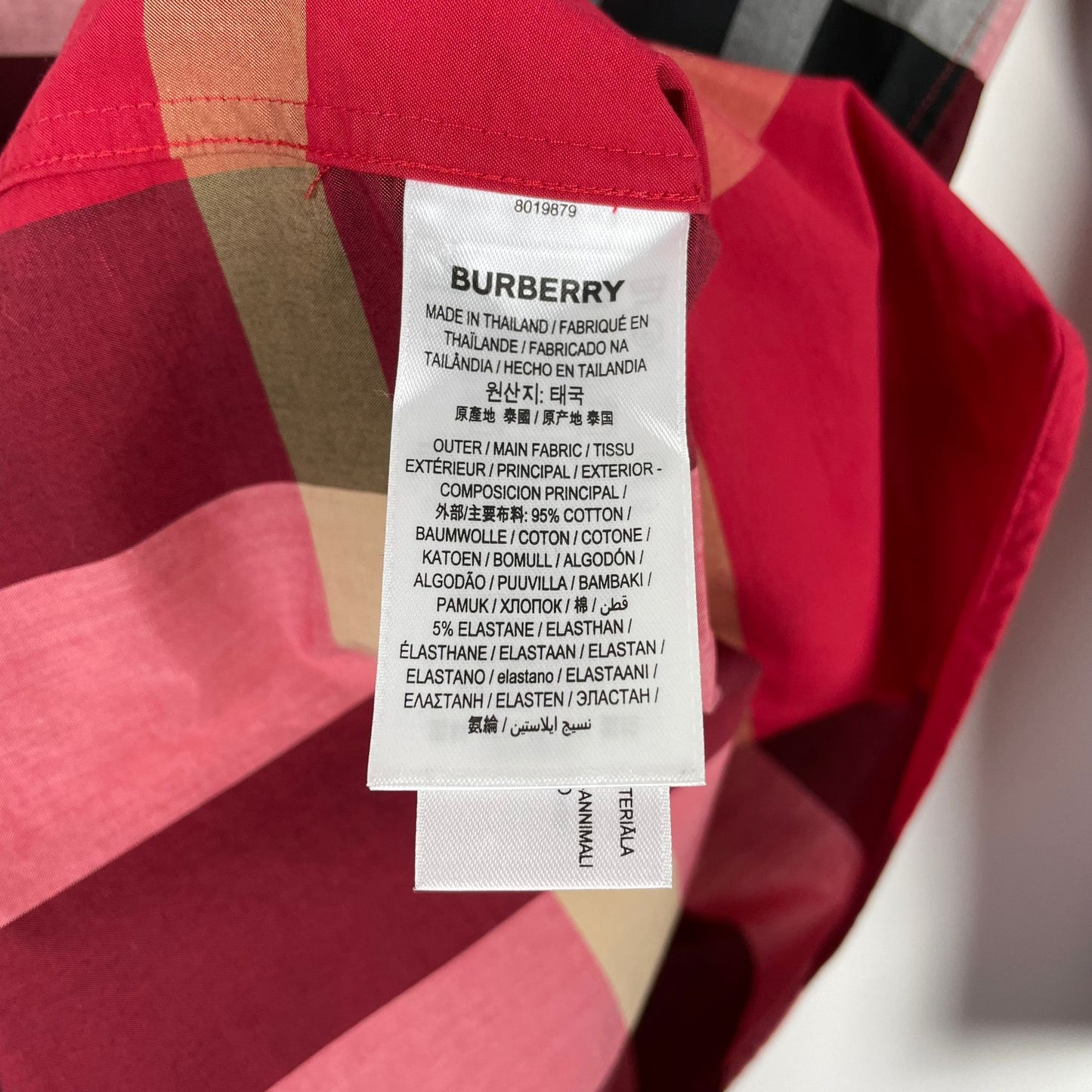 Burberry Red Check Shirt